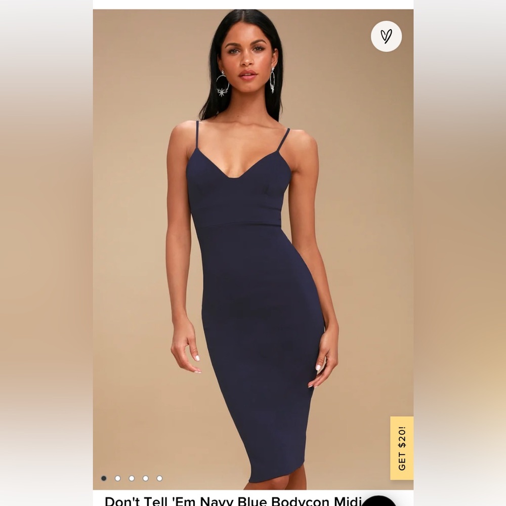 Lulus midi bodycon dress